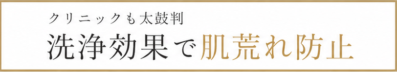 洗浄効果で肌を健やかに保つ